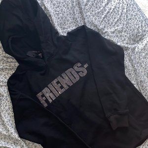 Vlone swarovski crystal hoodie